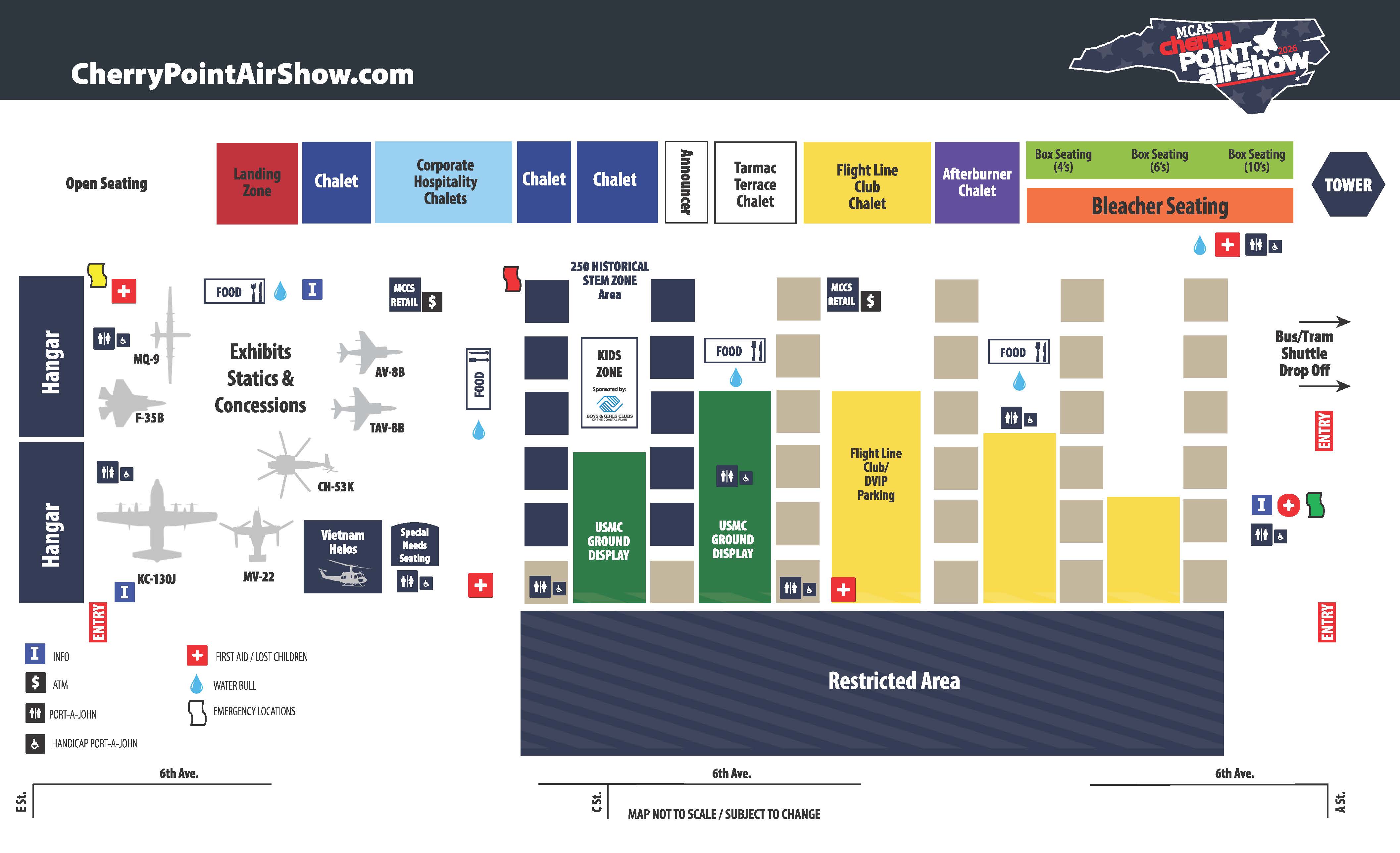 Air Show Map 2026